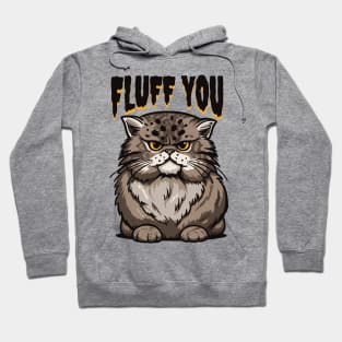 Grumpy Fluff: Cat with Attitude Hoodie